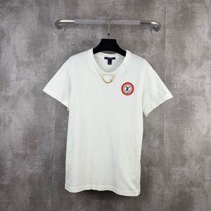 ❌sold❌Authentic Louis Vuitton White Tee with Logo Accent